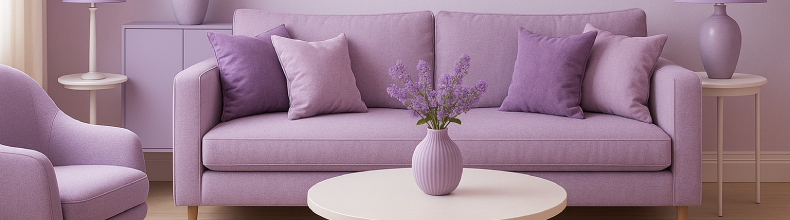 ایده‌های خاص برای دکوراسیون خانه با رنگ یاسی؛ از نشیمن تا اتاق خواب