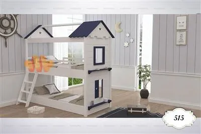 تخت دو طبقه کلبه ای