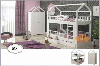 تخت دو طبقه کد 516