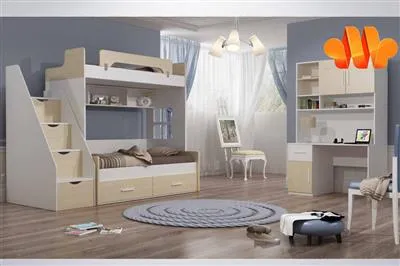 تخت دو طبقه مانلی