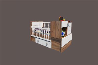تخت دو منظوره سرویس خواب نوزاد 625