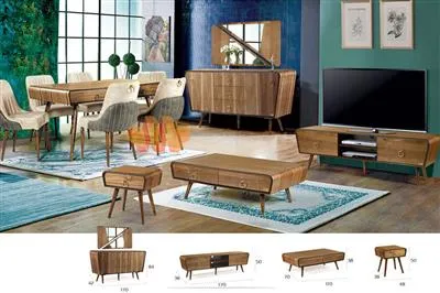 میزجلومبلی و عسلی هانا