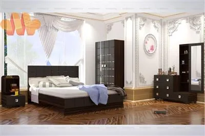 تخت دونفره مشکی لکسوز