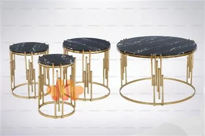 میزجلومبلی و عسلی  پیانو گرد