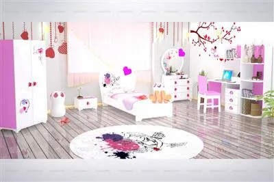 تخت خواب دخترانه 658