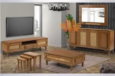 میز تلویزیون چوبی مدل بامبو