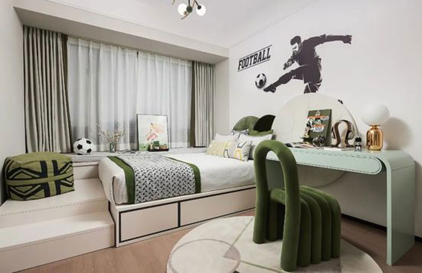 تزئین اتاق خواب پسرانه فوتبالی