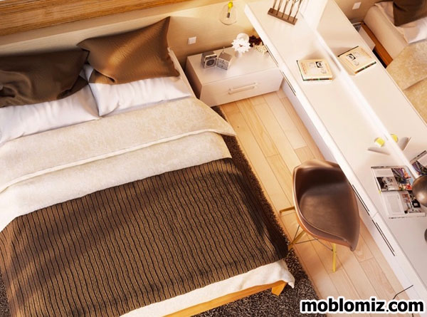 استفاده از تخت خواب دو نفره مدرن به جای کلاسیک