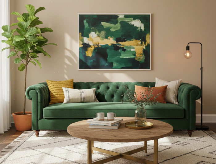رنگ سبز در دکوراسیون داخلی