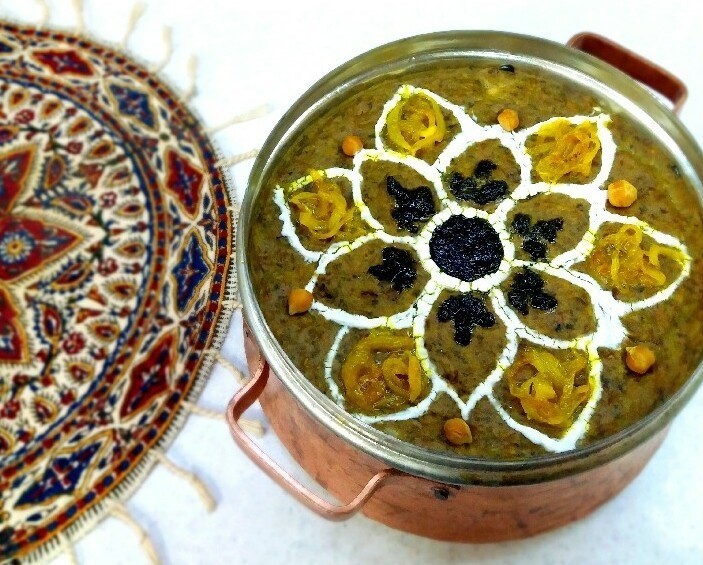 آش شله قلمکار از غذاهای محلی شهر اصفهان